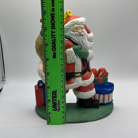 Vintage 1992 Santa Claus cast iron doorstop Lillian Vernon #9454 Christmas toys - Picture 3 of 16
